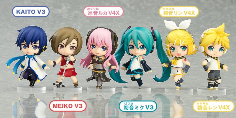 迷你黏土人 初音未来 りにゅーある VOCALOID MEIKO V3 