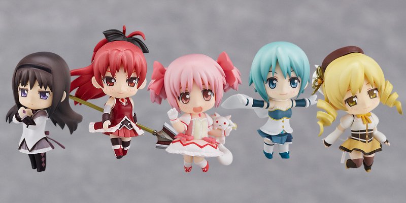 迷你黏土人 魔法少女小圆 鹿目圆香&キュゥべえ 