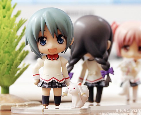 迷你黏土人 魔法少女小圆 鹿目圆香&キュゥべえ 