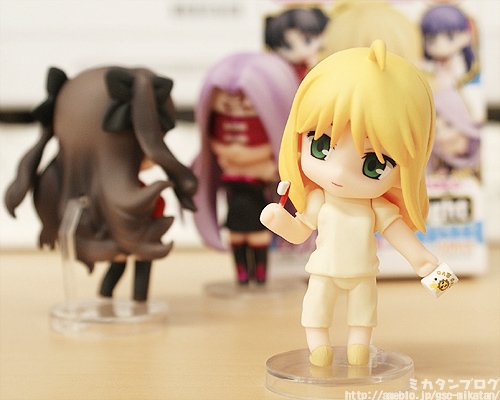 迷你黏土人 Fate/Stay Night SABER Pajama 