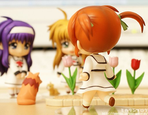 迷你黏土人 魔法少女奈叶MOVIE 1st 高町奈叶 School Uniform 