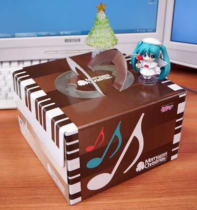 迷你黏土人 VOCALOID 初音未来 Christmas Piano Cake 