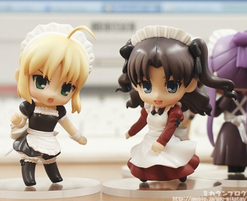 迷你黏土人 フェイト／ホロウアタラクシア SABER Maid ver. 