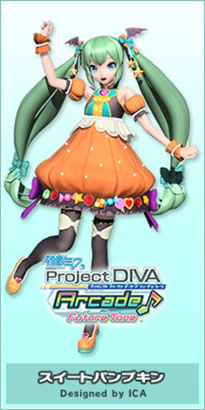 黏土人搭配 Project DIVA Arcade Future Tone 初音未来 南瓜搭配