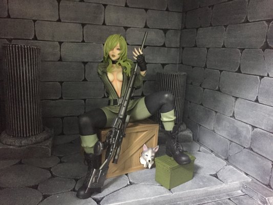 美少女雕像 潜龙谍影美少女 狙击雪狼