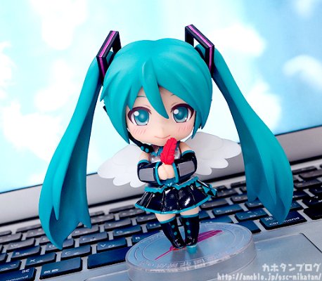 粘土人搭配 VOCALOID 初音未来 红羽毛共同募金运动 创设70年 记念コーデ