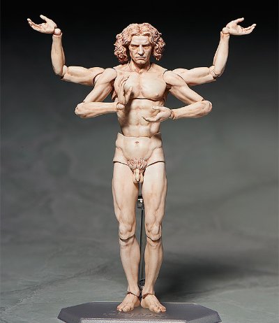 figma#SP-075 桌上美术馆 维特鲁威人体图