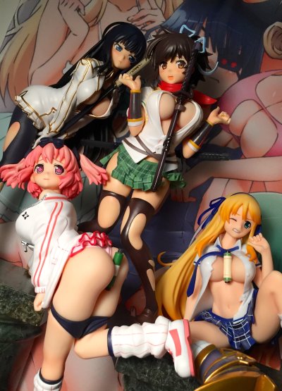 闪乱神乐 新乳素材使用 云雀 お尻生フィギュア