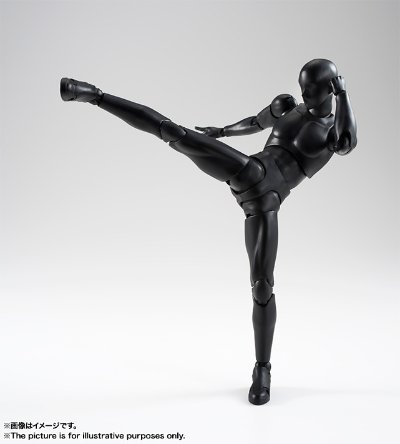 S.H.Figuarts 男性素体 纯黑 Ver.