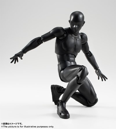 S.H.Figuarts 男性素体 纯黑 Ver.