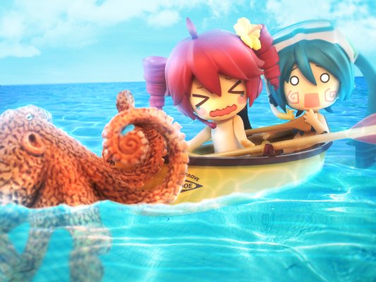 粘土人 #339a VOCALOID 初音未来 全家便利店 2013 ver. 泳装版