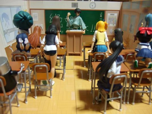 サンデーxマガジン50周年コラボ Figure Set 魁!!クロマティ高校 机械沢新一 圣サンマガ学园 5时限目 