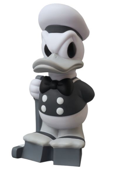 黑胶Doll 175 迪斯尼 ドナルドダック Black & White Ver. 