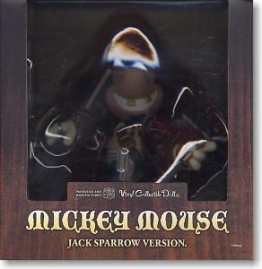 黑胶Doll 151 迪斯尼&海盗・オブ・カリビアン ミッキーマウス Jack Sparrow Ver. 