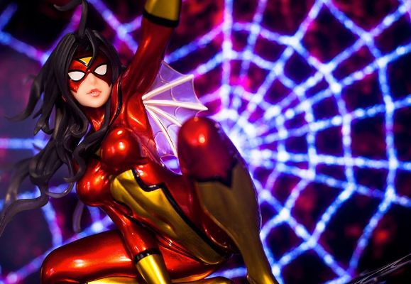 美少女スタチュー Spider-Woman スパイダーウーマン Metallic paint 