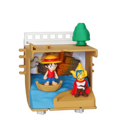 海贼王 巴索罗缪・大熊&布鲁克&迪巴鲁&弗兰奇&蒙奇･D･路飞&摩托巴洛&娜美&妮可・罗宾&罗布·卢奇&罗罗亚・索隆&山治&乌索普&千里阳光号&托尼托尼・乔巴 航海王纪念原木船