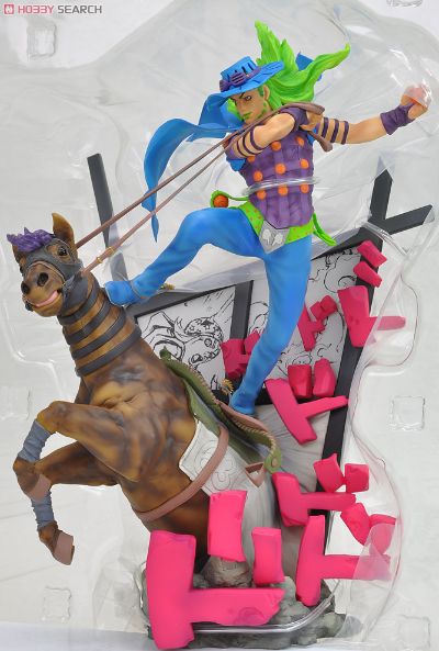 High Standard Statue JoJo的奇妙冒险&スティール・铁球・ラン 杰洛・谢皮利&威尔キリー Araki color ver. 