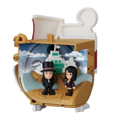 海贼王 巴索罗缪・大熊&布鲁克&迪巴鲁&弗兰奇&蒙奇･D･路飞&摩托巴洛&娜美&妮可・罗宾&罗布·卢奇&罗罗亚・索隆&山治&乌索普&千里阳光号&托尼托尼・乔巴 航海王纪念原木船