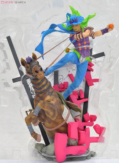 High Standard Statue JoJo的奇妙冒险&スティール・铁球・ラン 杰洛・谢皮利&威尔キリー Araki color ver. 