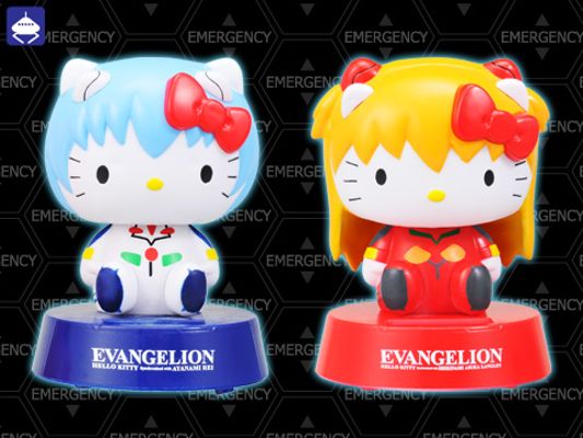 ボビンヘッド EVA X HelloKitty&HelloKitty&EVA HelloKitty Asuka Langley Cosplay 