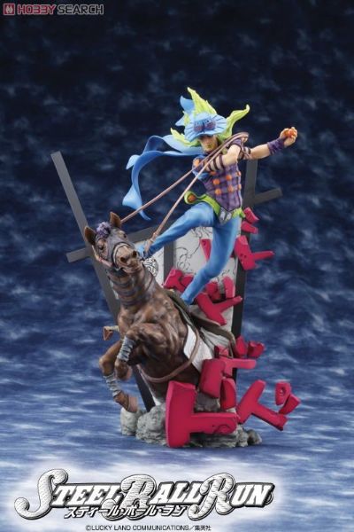 High Standard Statue JoJo的奇妙冒险&スティール・铁球・ラン 杰洛・谢皮利&威尔キリー Araki color ver. 