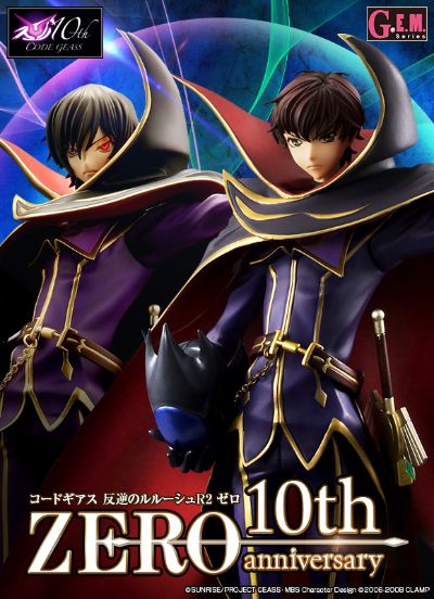 G.E.M. CODE GEASS 叛逆的鲁鲁修 R2 枢木 スザク&鲁路修・兰佩洛基 ゼロ,10th anniversary 10th Anniversary