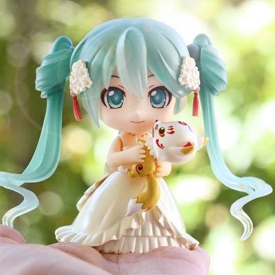 黏土人配件 婚礼服 纯白色