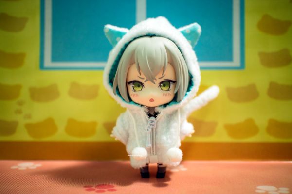 Cu-poche Extra 动物外套SET(白猫)