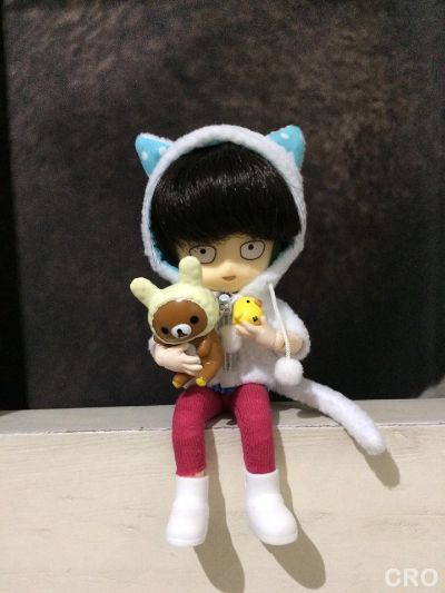 Cu-poche Extra 动物外套SET(白猫)