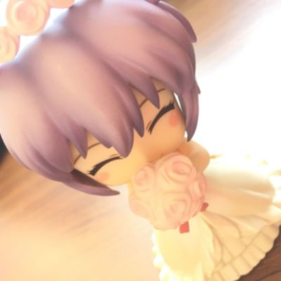黏土人配件 婚礼服 纯白色