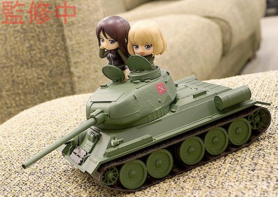 粘土人More 少女与战车 T-34/85