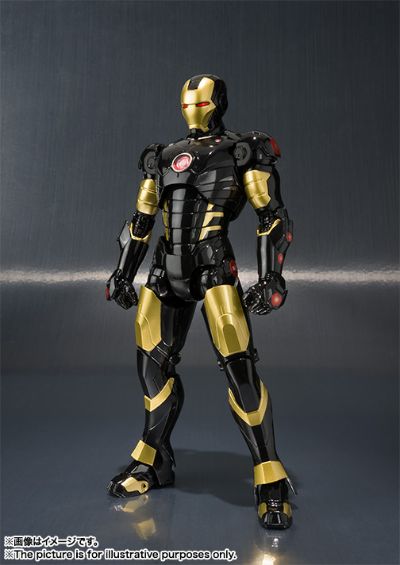 S.H.F MARVEL AGE OF HEROES EXHIBITION 黑金钢铁侠