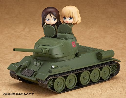 粘土人More 少女与战车 T-34/85