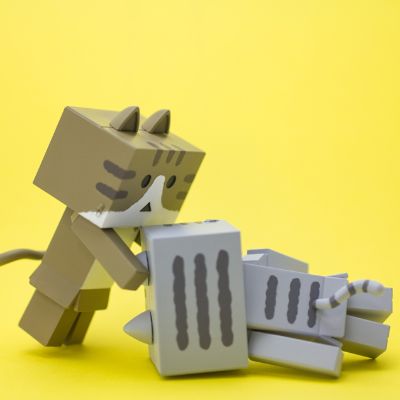 ニャンボー figure collection2 よつばと! 阿楞 Tabby(gray) 