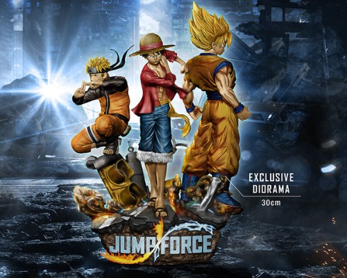 ジオラマ Jump Force 漩涡鸣人&孙 悟空 超级赛亚人&モンキー･D･路飞 