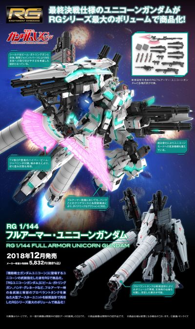 RG 1/144  全装独角兽高达