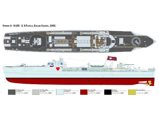 37120  5620　1/35　德国 海军鱼雷艇 Schnelboot S-38