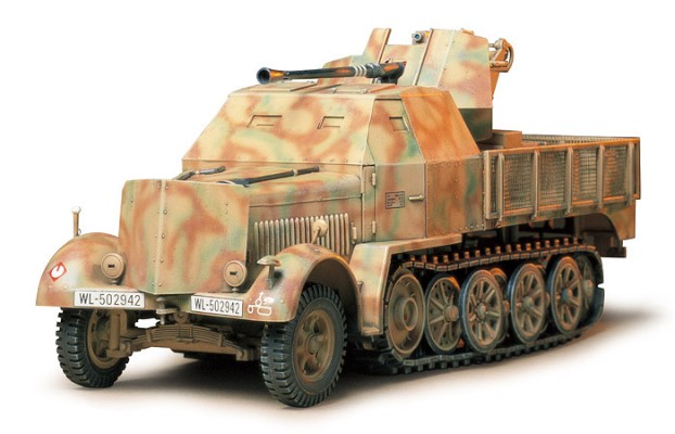35144 1/35 德国 SD.KFZ. 7/2 8吨 半履带防空卡车  3.7cm Flak37