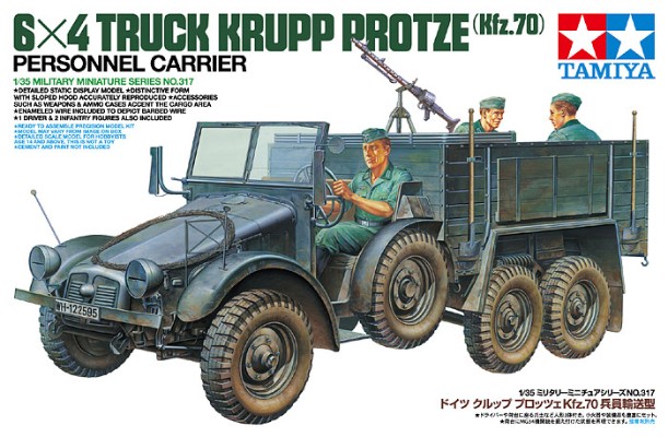 35317 1/35 德军 克虏伯 Protze 卡车 Kfz.70 运兵型