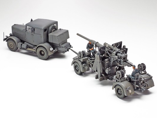 37027 1/48德国重型牵引车SS-100·88毫米炮FLAK 37防空炮