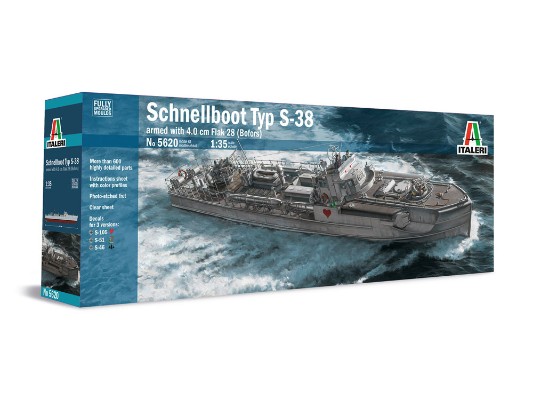 37120  5620　1/35　德国 海军鱼雷艇 Schnelboot S-38