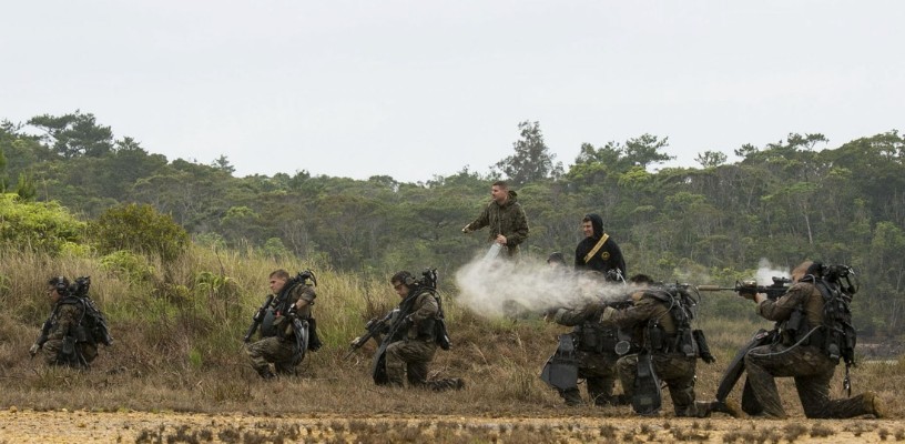 DAMTOYS 78055 1/6 USMC陆战队 武力侦察战斗潜水员 林地迷彩版