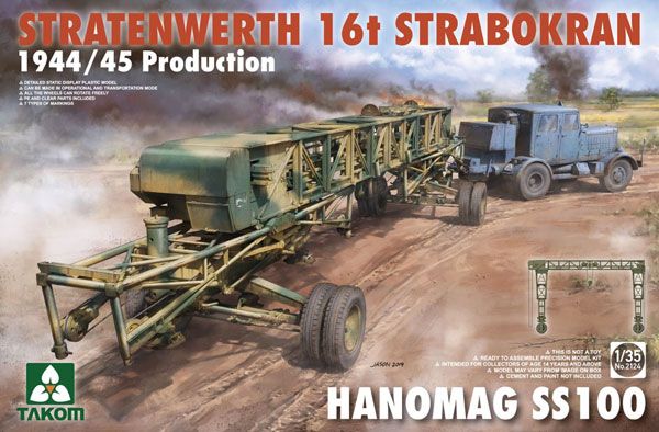 1/35 德国 Stratenwerth 16吨 龙门吊＆Hanomag SS100 拖拉机 1944/45 生产型