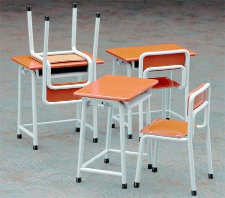 1/12 可动手办用 学校桌椅