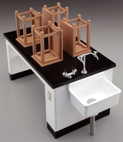 1/12 可动手办用 科学教室桌椅