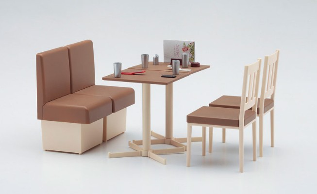 1/12 可动手办用 家庭餐厅桌椅