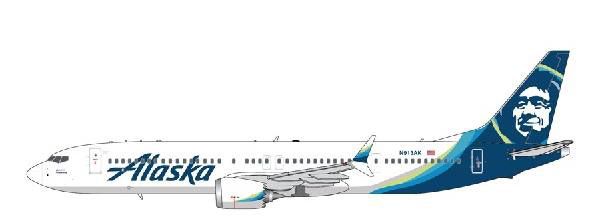 1/400 Gemini Jets 阿拉斯加航空 波音 737 MAX 9 N913AK