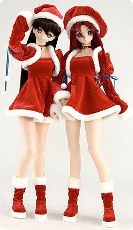 Dollfie Dream DD 水夏 白河沙耶香&阿基米德 圣诞老人版