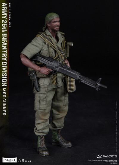DAMTOYS PES010 1/12 口袋精英系列 美国陆军25步兵师 M60 机枪手