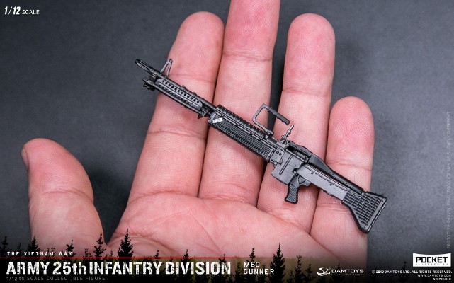 DAMTOYS PES010 1/12 口袋精英系列 美国陆军25步兵师 M60 机枪手